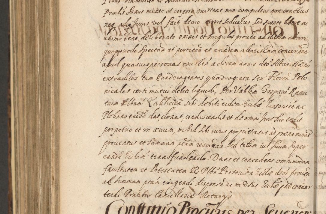Zdjęcie nr 1492 dla obiektu archiwalnego: Acta actorum, institutionum, resignationum, provisionum, decretorum, sententiarum, inscriptionum, testamentorum, confirmationum, ingrossationum, obligationum, quietationum, constitutionum R. D. Andreae Szołdrski, episcopi Kijoviensis, Gnesnensis et Posnaniensis praepositi, cantoris Cracoviensis, Vladislaviensis canonici, R. S. M. secretarii, episcopatus Cracoviensis in spiritualibus er temporalibus deputati anno 1633, 1634 et 1635