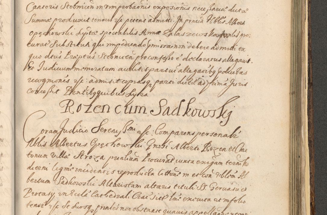 Zdjęcie nr 1485 dla obiektu archiwalnego: Acta actorum, institutionum, resignationum, provisionum, decretorum, sententiarum, inscriptionum, testamentorum, confirmationum, ingrossationum, obligationum, quietationum, constitutionum R. D. Andreae Szołdrski, episcopi Kijoviensis, Gnesnensis et Posnaniensis praepositi, cantoris Cracoviensis, Vladislaviensis canonici, R. S. M. secretarii, episcopatus Cracoviensis in spiritualibus er temporalibus deputati anno 1633, 1634 et 1635