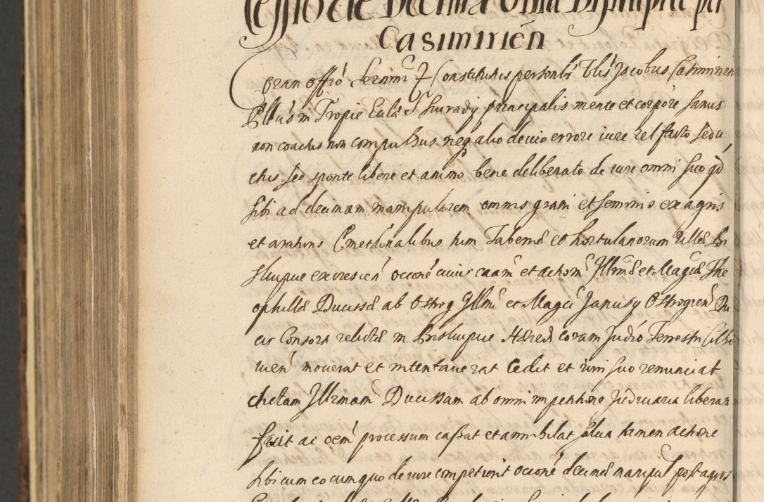 Zdjęcie nr 1482 dla obiektu archiwalnego: Acta actorum, institutionum, resignationum, provisionum, decretorum, sententiarum, inscriptionum, testamentorum, confirmationum, ingrossationum, obligationum, quietationum, constitutionum R. D. Andreae Szołdrski, episcopi Kijoviensis, Gnesnensis et Posnaniensis praepositi, cantoris Cracoviensis, Vladislaviensis canonici, R. S. M. secretarii, episcopatus Cracoviensis in spiritualibus er temporalibus deputati anno 1633, 1634 et 1635