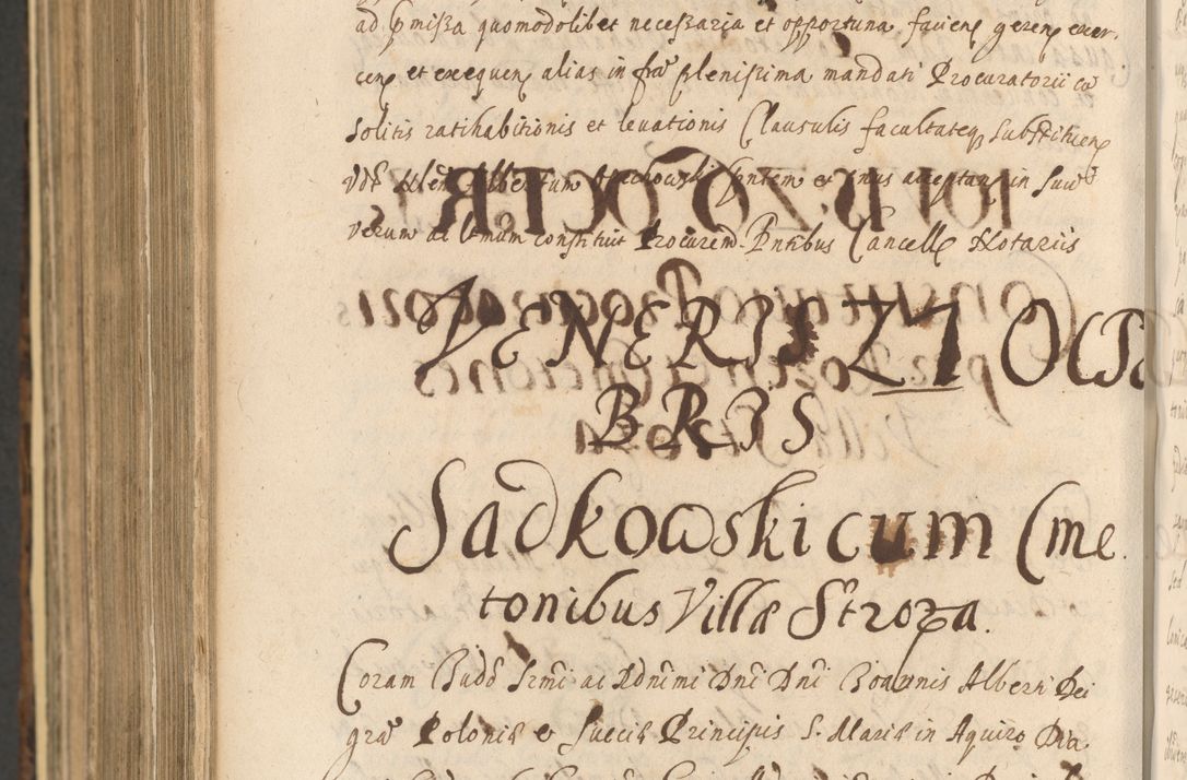 Zdjęcie nr 1466 dla obiektu archiwalnego: Acta actorum, institutionum, resignationum, provisionum, decretorum, sententiarum, inscriptionum, testamentorum, confirmationum, ingrossationum, obligationum, quietationum, constitutionum R. D. Andreae Szołdrski, episcopi Kijoviensis, Gnesnensis et Posnaniensis praepositi, cantoris Cracoviensis, Vladislaviensis canonici, R. S. M. secretarii, episcopatus Cracoviensis in spiritualibus er temporalibus deputati anno 1633, 1634 et 1635