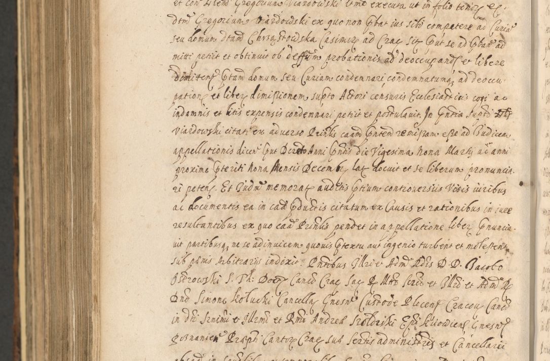 Zdjęcie nr 1452 dla obiektu archiwalnego: Acta actorum, institutionum, resignationum, provisionum, decretorum, sententiarum, inscriptionum, testamentorum, confirmationum, ingrossationum, obligationum, quietationum, constitutionum R. D. Andreae Szołdrski, episcopi Kijoviensis, Gnesnensis et Posnaniensis praepositi, cantoris Cracoviensis, Vladislaviensis canonici, R. S. M. secretarii, episcopatus Cracoviensis in spiritualibus er temporalibus deputati anno 1633, 1634 et 1635