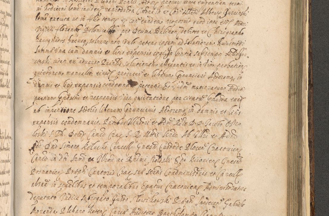 Zdjęcie nr 1451 dla obiektu archiwalnego: Acta actorum, institutionum, resignationum, provisionum, decretorum, sententiarum, inscriptionum, testamentorum, confirmationum, ingrossationum, obligationum, quietationum, constitutionum R. D. Andreae Szołdrski, episcopi Kijoviensis, Gnesnensis et Posnaniensis praepositi, cantoris Cracoviensis, Vladislaviensis canonici, R. S. M. secretarii, episcopatus Cracoviensis in spiritualibus er temporalibus deputati anno 1633, 1634 et 1635