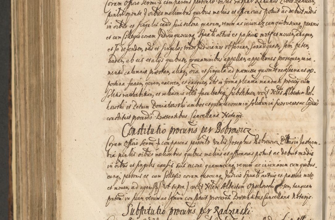 Zdjęcie nr 1450 dla obiektu archiwalnego: Acta actorum, institutionum, resignationum, provisionum, decretorum, sententiarum, inscriptionum, testamentorum, confirmationum, ingrossationum, obligationum, quietationum, constitutionum R. D. Andreae Szołdrski, episcopi Kijoviensis, Gnesnensis et Posnaniensis praepositi, cantoris Cracoviensis, Vladislaviensis canonici, R. S. M. secretarii, episcopatus Cracoviensis in spiritualibus er temporalibus deputati anno 1633, 1634 et 1635