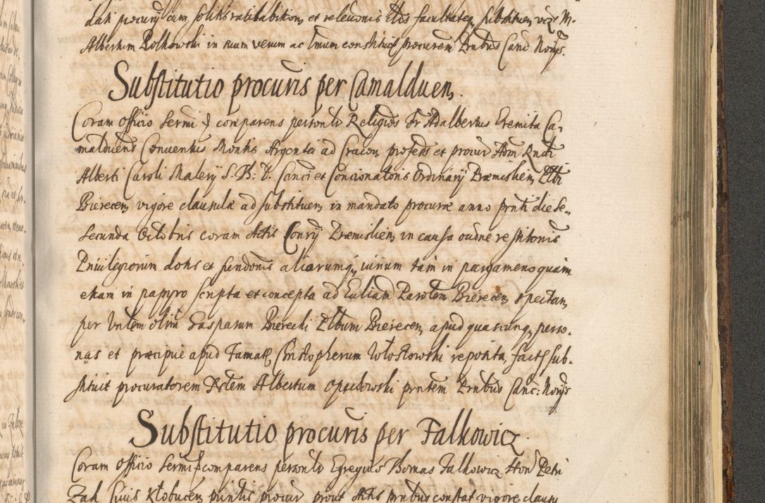 Zdjęcie nr 1449 dla obiektu archiwalnego: Acta actorum, institutionum, resignationum, provisionum, decretorum, sententiarum, inscriptionum, testamentorum, confirmationum, ingrossationum, obligationum, quietationum, constitutionum R. D. Andreae Szołdrski, episcopi Kijoviensis, Gnesnensis et Posnaniensis praepositi, cantoris Cracoviensis, Vladislaviensis canonici, R. S. M. secretarii, episcopatus Cracoviensis in spiritualibus er temporalibus deputati anno 1633, 1634 et 1635