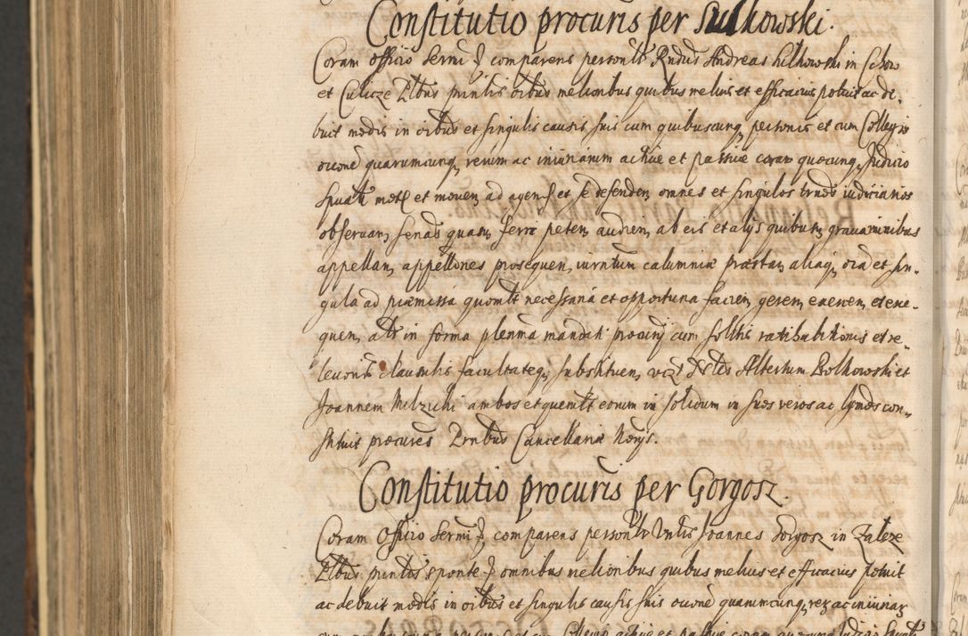 Zdjęcie nr 1448 dla obiektu archiwalnego: Acta actorum, institutionum, resignationum, provisionum, decretorum, sententiarum, inscriptionum, testamentorum, confirmationum, ingrossationum, obligationum, quietationum, constitutionum R. D. Andreae Szołdrski, episcopi Kijoviensis, Gnesnensis et Posnaniensis praepositi, cantoris Cracoviensis, Vladislaviensis canonici, R. S. M. secretarii, episcopatus Cracoviensis in spiritualibus er temporalibus deputati anno 1633, 1634 et 1635