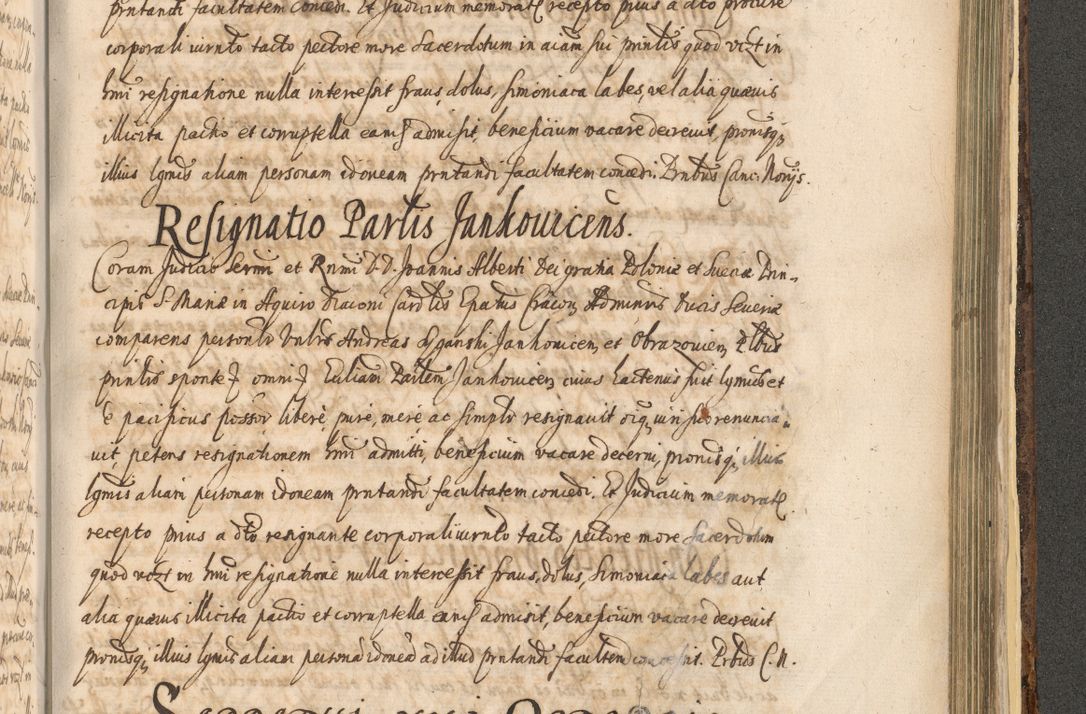 Zdjęcie nr 1447 dla obiektu archiwalnego: Acta actorum, institutionum, resignationum, provisionum, decretorum, sententiarum, inscriptionum, testamentorum, confirmationum, ingrossationum, obligationum, quietationum, constitutionum R. D. Andreae Szołdrski, episcopi Kijoviensis, Gnesnensis et Posnaniensis praepositi, cantoris Cracoviensis, Vladislaviensis canonici, R. S. M. secretarii, episcopatus Cracoviensis in spiritualibus er temporalibus deputati anno 1633, 1634 et 1635