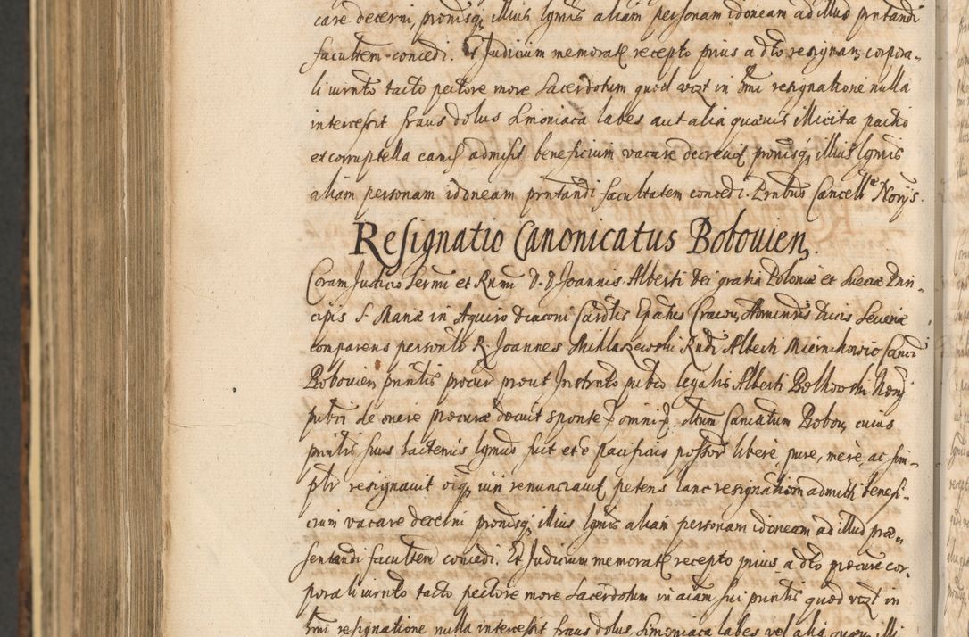 Zdjęcie nr 1446 dla obiektu archiwalnego: Acta actorum, institutionum, resignationum, provisionum, decretorum, sententiarum, inscriptionum, testamentorum, confirmationum, ingrossationum, obligationum, quietationum, constitutionum R. D. Andreae Szołdrski, episcopi Kijoviensis, Gnesnensis et Posnaniensis praepositi, cantoris Cracoviensis, Vladislaviensis canonici, R. S. M. secretarii, episcopatus Cracoviensis in spiritualibus er temporalibus deputati anno 1633, 1634 et 1635