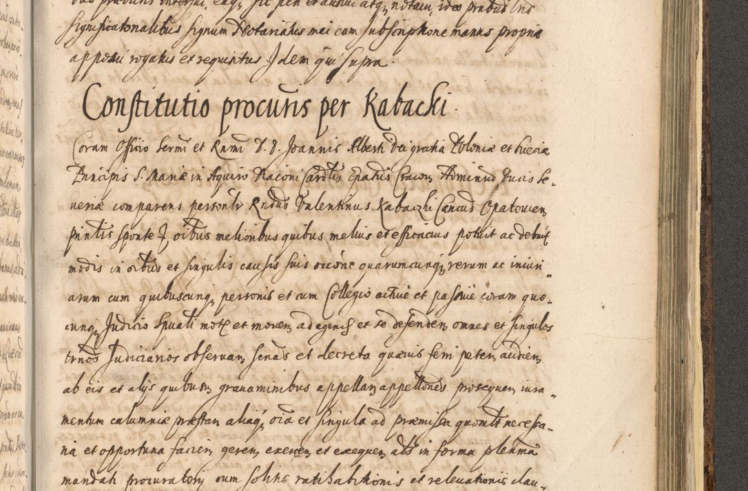 Zdjęcie nr 1445 dla obiektu archiwalnego: Acta actorum, institutionum, resignationum, provisionum, decretorum, sententiarum, inscriptionum, testamentorum, confirmationum, ingrossationum, obligationum, quietationum, constitutionum R. D. Andreae Szołdrski, episcopi Kijoviensis, Gnesnensis et Posnaniensis praepositi, cantoris Cracoviensis, Vladislaviensis canonici, R. S. M. secretarii, episcopatus Cracoviensis in spiritualibus er temporalibus deputati anno 1633, 1634 et 1635