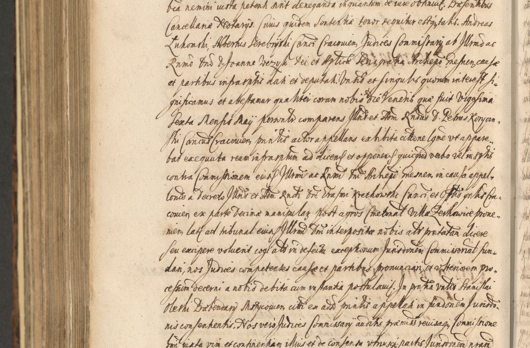Zdjęcie nr 1442 dla obiektu archiwalnego: Acta actorum, institutionum, resignationum, provisionum, decretorum, sententiarum, inscriptionum, testamentorum, confirmationum, ingrossationum, obligationum, quietationum, constitutionum R. D. Andreae Szołdrski, episcopi Kijoviensis, Gnesnensis et Posnaniensis praepositi, cantoris Cracoviensis, Vladislaviensis canonici, R. S. M. secretarii, episcopatus Cracoviensis in spiritualibus er temporalibus deputati anno 1633, 1634 et 1635