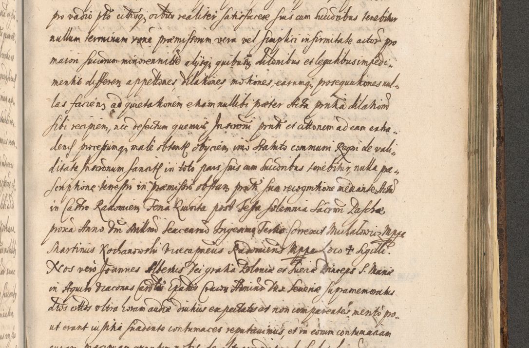 Zdjęcie nr 1439 dla obiektu archiwalnego: Acta actorum, institutionum, resignationum, provisionum, decretorum, sententiarum, inscriptionum, testamentorum, confirmationum, ingrossationum, obligationum, quietationum, constitutionum R. D. Andreae Szołdrski, episcopi Kijoviensis, Gnesnensis et Posnaniensis praepositi, cantoris Cracoviensis, Vladislaviensis canonici, R. S. M. secretarii, episcopatus Cracoviensis in spiritualibus er temporalibus deputati anno 1633, 1634 et 1635