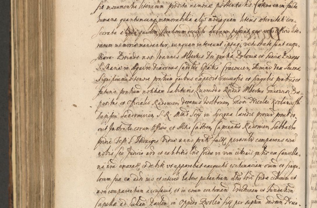 Zdjęcie nr 1430 dla obiektu archiwalnego: Acta actorum, institutionum, resignationum, provisionum, decretorum, sententiarum, inscriptionum, testamentorum, confirmationum, ingrossationum, obligationum, quietationum, constitutionum R. D. Andreae Szołdrski, episcopi Kijoviensis, Gnesnensis et Posnaniensis praepositi, cantoris Cracoviensis, Vladislaviensis canonici, R. S. M. secretarii, episcopatus Cracoviensis in spiritualibus er temporalibus deputati anno 1633, 1634 et 1635