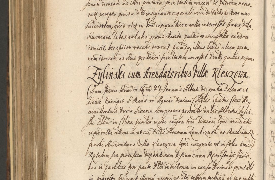 Zdjęcie nr 1424 dla obiektu archiwalnego: Acta actorum, institutionum, resignationum, provisionum, decretorum, sententiarum, inscriptionum, testamentorum, confirmationum, ingrossationum, obligationum, quietationum, constitutionum R. D. Andreae Szołdrski, episcopi Kijoviensis, Gnesnensis et Posnaniensis praepositi, cantoris Cracoviensis, Vladislaviensis canonici, R. S. M. secretarii, episcopatus Cracoviensis in spiritualibus er temporalibus deputati anno 1633, 1634 et 1635