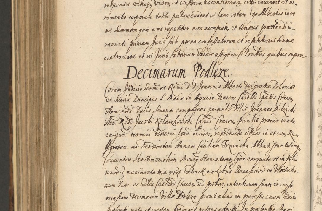 Zdjęcie nr 1426 dla obiektu archiwalnego: Acta actorum, institutionum, resignationum, provisionum, decretorum, sententiarum, inscriptionum, testamentorum, confirmationum, ingrossationum, obligationum, quietationum, constitutionum R. D. Andreae Szołdrski, episcopi Kijoviensis, Gnesnensis et Posnaniensis praepositi, cantoris Cracoviensis, Vladislaviensis canonici, R. S. M. secretarii, episcopatus Cracoviensis in spiritualibus er temporalibus deputati anno 1633, 1634 et 1635