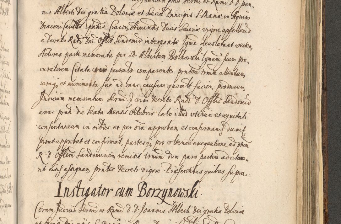 Zdjęcie nr 1423 dla obiektu archiwalnego: Acta actorum, institutionum, resignationum, provisionum, decretorum, sententiarum, inscriptionum, testamentorum, confirmationum, ingrossationum, obligationum, quietationum, constitutionum R. D. Andreae Szołdrski, episcopi Kijoviensis, Gnesnensis et Posnaniensis praepositi, cantoris Cracoviensis, Vladislaviensis canonici, R. S. M. secretarii, episcopatus Cracoviensis in spiritualibus er temporalibus deputati anno 1633, 1634 et 1635