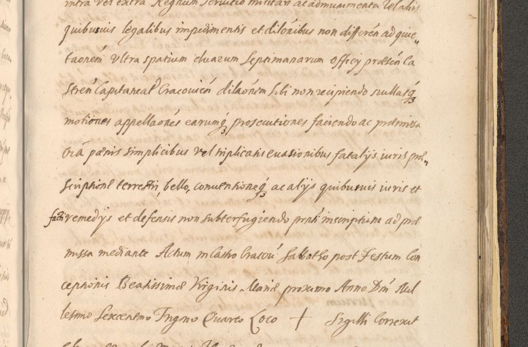 Zdjęcie nr 1613 dla obiektu archiwalnego: Acta actorum, institutionum, resignationum, provisionum, decretorum, sententiarum, inscriptionum, testamentorum, confirmationum, ingrossationum, obligationum, quietationum, constitutionum R. D. Andreae Szołdrski, episcopi Kijoviensis, Gnesnensis et Posnaniensis praepositi, cantoris Cracoviensis, Vladislaviensis canonici, R. S. M. secretarii, episcopatus Cracoviensis in spiritualibus er temporalibus deputati anno 1633, 1634 et 1635