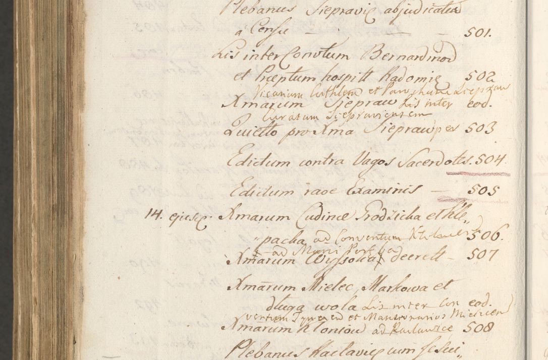 Zdjęcie nr 1714 dla obiektu archiwalnego: Acta actorum, institutionum, resignationum, provisionum, decretorum, sententiarum, inscriptionum, testamentorum, confirmationum, ingrossationum, obligationum, quietationum, constitutionum R. D. Andreae Szołdrski, episcopi Kijoviensis, Gnesnensis et Posnaniensis praepositi, cantoris Cracoviensis, Vladislaviensis canonici, R. S. M. secretarii, episcopatus Cracoviensis in spiritualibus er temporalibus deputati anno 1633, 1634 et 1635