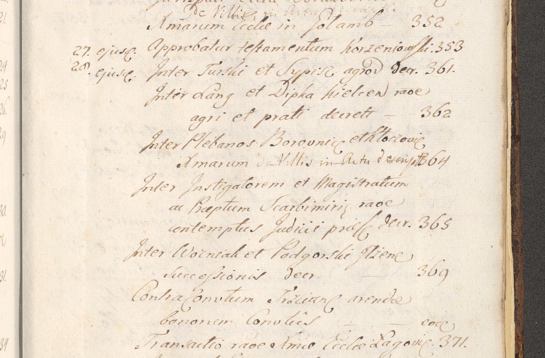 Zdjęcie nr 1709 dla obiektu archiwalnego: Acta actorum, institutionum, resignationum, provisionum, decretorum, sententiarum, inscriptionum, testamentorum, confirmationum, ingrossationum, obligationum, quietationum, constitutionum R. D. Andreae Szołdrski, episcopi Kijoviensis, Gnesnensis et Posnaniensis praepositi, cantoris Cracoviensis, Vladislaviensis canonici, R. S. M. secretarii, episcopatus Cracoviensis in spiritualibus er temporalibus deputati anno 1633, 1634 et 1635