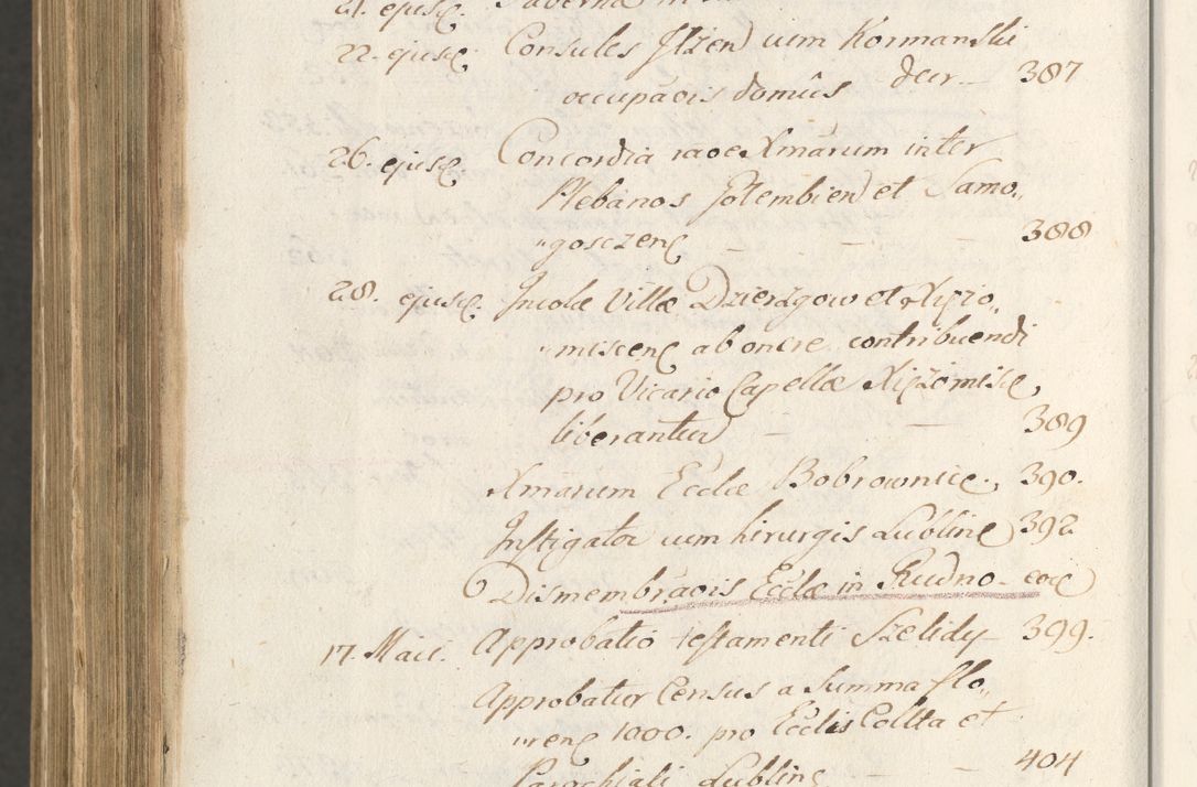 Zdjęcie nr 1710 dla obiektu archiwalnego: Acta actorum, institutionum, resignationum, provisionum, decretorum, sententiarum, inscriptionum, testamentorum, confirmationum, ingrossationum, obligationum, quietationum, constitutionum R. D. Andreae Szołdrski, episcopi Kijoviensis, Gnesnensis et Posnaniensis praepositi, cantoris Cracoviensis, Vladislaviensis canonici, R. S. M. secretarii, episcopatus Cracoviensis in spiritualibus er temporalibus deputati anno 1633, 1634 et 1635