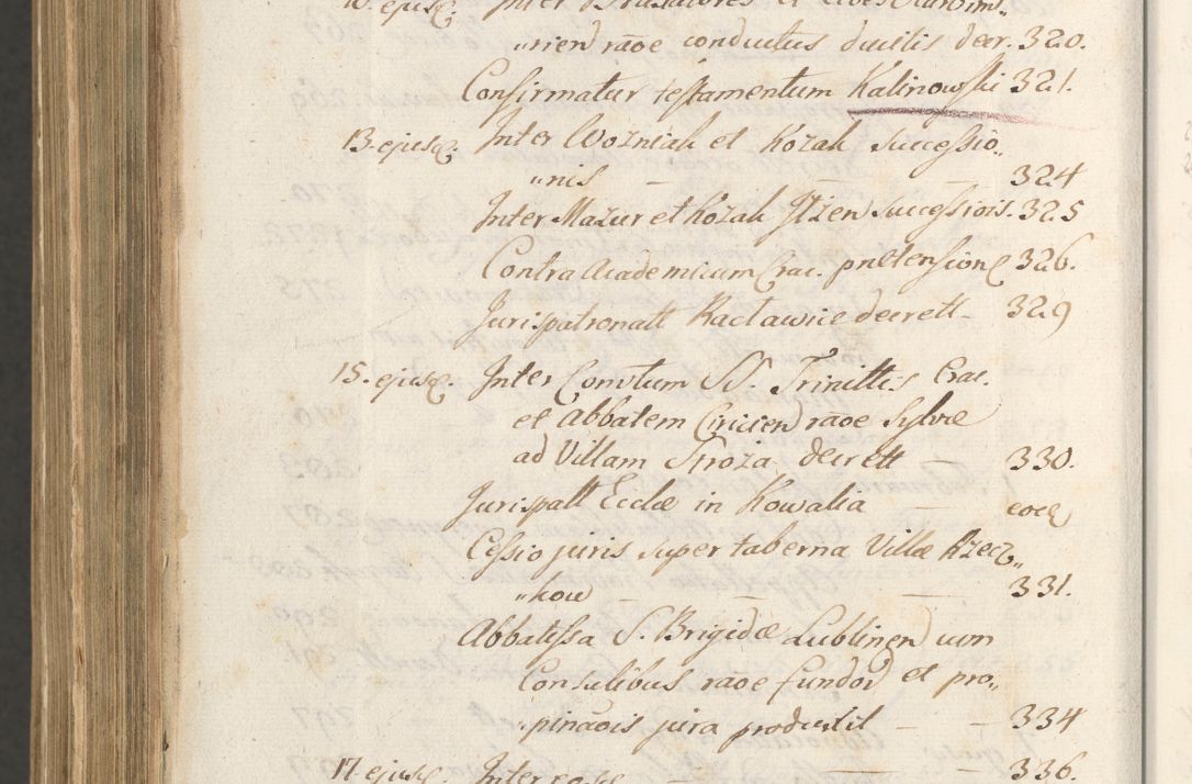 Zdjęcie nr 1708 dla obiektu archiwalnego: Acta actorum, institutionum, resignationum, provisionum, decretorum, sententiarum, inscriptionum, testamentorum, confirmationum, ingrossationum, obligationum, quietationum, constitutionum R. D. Andreae Szołdrski, episcopi Kijoviensis, Gnesnensis et Posnaniensis praepositi, cantoris Cracoviensis, Vladislaviensis canonici, R. S. M. secretarii, episcopatus Cracoviensis in spiritualibus er temporalibus deputati anno 1633, 1634 et 1635