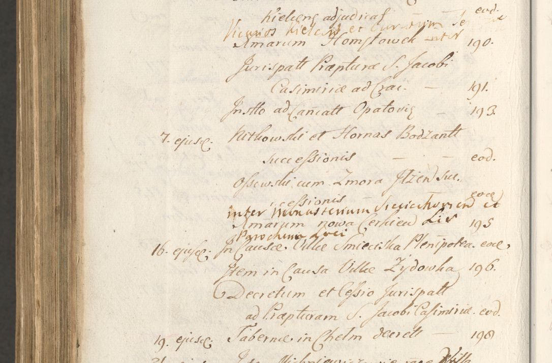 Zdjęcie nr 1704 dla obiektu archiwalnego: Acta actorum, institutionum, resignationum, provisionum, decretorum, sententiarum, inscriptionum, testamentorum, confirmationum, ingrossationum, obligationum, quietationum, constitutionum R. D. Andreae Szołdrski, episcopi Kijoviensis, Gnesnensis et Posnaniensis praepositi, cantoris Cracoviensis, Vladislaviensis canonici, R. S. M. secretarii, episcopatus Cracoviensis in spiritualibus er temporalibus deputati anno 1633, 1634 et 1635