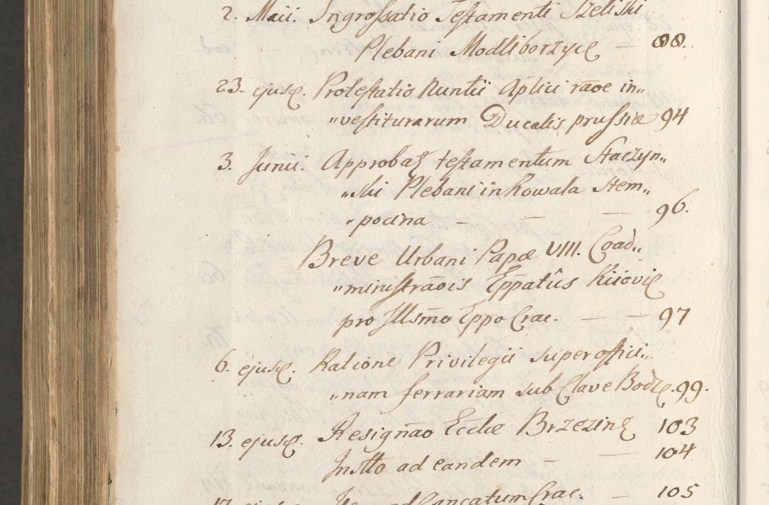 Zdjęcie nr 1700 dla obiektu archiwalnego: Acta actorum, institutionum, resignationum, provisionum, decretorum, sententiarum, inscriptionum, testamentorum, confirmationum, ingrossationum, obligationum, quietationum, constitutionum R. D. Andreae Szołdrski, episcopi Kijoviensis, Gnesnensis et Posnaniensis praepositi, cantoris Cracoviensis, Vladislaviensis canonici, R. S. M. secretarii, episcopatus Cracoviensis in spiritualibus er temporalibus deputati anno 1633, 1634 et 1635