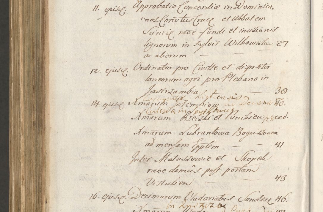 Zdjęcie nr 1698 dla obiektu archiwalnego: Acta actorum, institutionum, resignationum, provisionum, decretorum, sententiarum, inscriptionum, testamentorum, confirmationum, ingrossationum, obligationum, quietationum, constitutionum R. D. Andreae Szołdrski, episcopi Kijoviensis, Gnesnensis et Posnaniensis praepositi, cantoris Cracoviensis, Vladislaviensis canonici, R. S. M. secretarii, episcopatus Cracoviensis in spiritualibus er temporalibus deputati anno 1633, 1634 et 1635