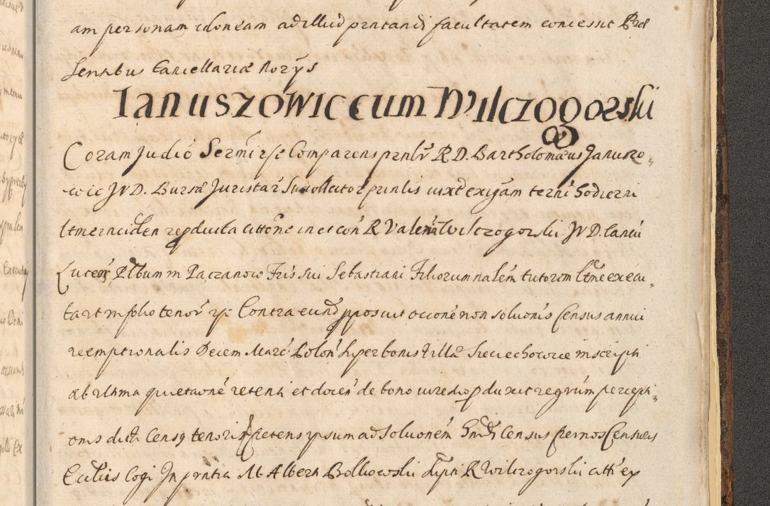 Zdjęcie nr 1695 dla obiektu archiwalnego: Acta actorum, institutionum, resignationum, provisionum, decretorum, sententiarum, inscriptionum, testamentorum, confirmationum, ingrossationum, obligationum, quietationum, constitutionum R. D. Andreae Szołdrski, episcopi Kijoviensis, Gnesnensis et Posnaniensis praepositi, cantoris Cracoviensis, Vladislaviensis canonici, R. S. M. secretarii, episcopatus Cracoviensis in spiritualibus er temporalibus deputati anno 1633, 1634 et 1635