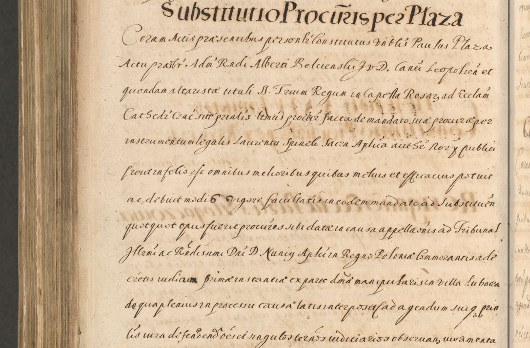 Zdjęcie nr 1684 dla obiektu archiwalnego: Acta actorum, institutionum, resignationum, provisionum, decretorum, sententiarum, inscriptionum, testamentorum, confirmationum, ingrossationum, obligationum, quietationum, constitutionum R. D. Andreae Szołdrski, episcopi Kijoviensis, Gnesnensis et Posnaniensis praepositi, cantoris Cracoviensis, Vladislaviensis canonici, R. S. M. secretarii, episcopatus Cracoviensis in spiritualibus er temporalibus deputati anno 1633, 1634 et 1635