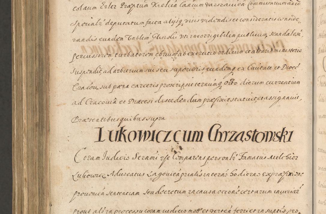 Zdjęcie nr 1676 dla obiektu archiwalnego: Acta actorum, institutionum, resignationum, provisionum, decretorum, sententiarum, inscriptionum, testamentorum, confirmationum, ingrossationum, obligationum, quietationum, constitutionum R. D. Andreae Szołdrski, episcopi Kijoviensis, Gnesnensis et Posnaniensis praepositi, cantoris Cracoviensis, Vladislaviensis canonici, R. S. M. secretarii, episcopatus Cracoviensis in spiritualibus er temporalibus deputati anno 1633, 1634 et 1635