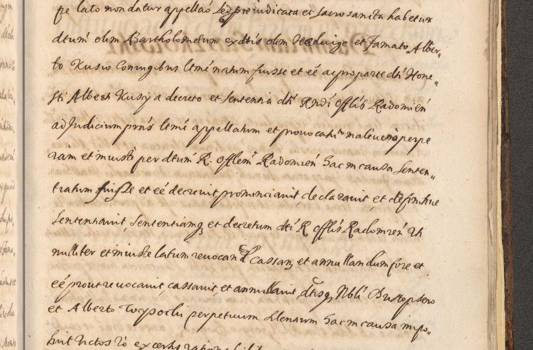 Zdjęcie nr 1667 dla obiektu archiwalnego: Acta actorum, institutionum, resignationum, provisionum, decretorum, sententiarum, inscriptionum, testamentorum, confirmationum, ingrossationum, obligationum, quietationum, constitutionum R. D. Andreae Szołdrski, episcopi Kijoviensis, Gnesnensis et Posnaniensis praepositi, cantoris Cracoviensis, Vladislaviensis canonici, R. S. M. secretarii, episcopatus Cracoviensis in spiritualibus er temporalibus deputati anno 1633, 1634 et 1635