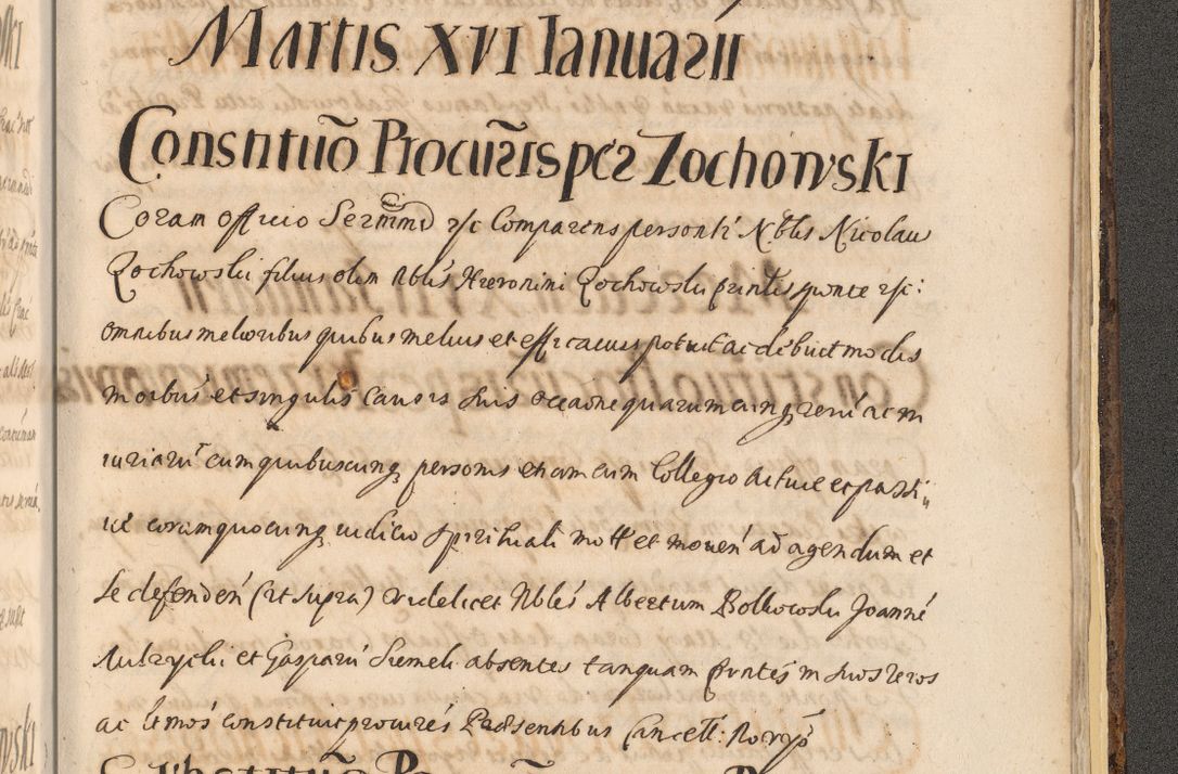 Zdjęcie nr 1661 dla obiektu archiwalnego: Acta actorum, institutionum, resignationum, provisionum, decretorum, sententiarum, inscriptionum, testamentorum, confirmationum, ingrossationum, obligationum, quietationum, constitutionum R. D. Andreae Szołdrski, episcopi Kijoviensis, Gnesnensis et Posnaniensis praepositi, cantoris Cracoviensis, Vladislaviensis canonici, R. S. M. secretarii, episcopatus Cracoviensis in spiritualibus er temporalibus deputati anno 1633, 1634 et 1635