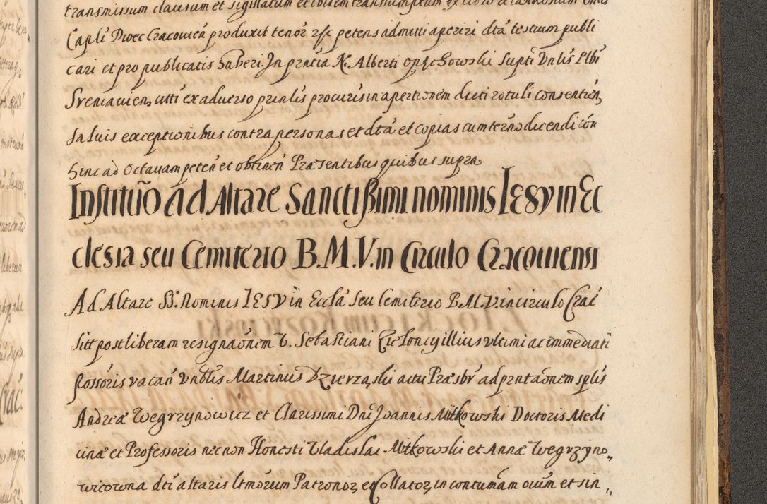 Zdjęcie nr 1651 dla obiektu archiwalnego: Acta actorum, institutionum, resignationum, provisionum, decretorum, sententiarum, inscriptionum, testamentorum, confirmationum, ingrossationum, obligationum, quietationum, constitutionum R. D. Andreae Szołdrski, episcopi Kijoviensis, Gnesnensis et Posnaniensis praepositi, cantoris Cracoviensis, Vladislaviensis canonici, R. S. M. secretarii, episcopatus Cracoviensis in spiritualibus er temporalibus deputati anno 1633, 1634 et 1635
