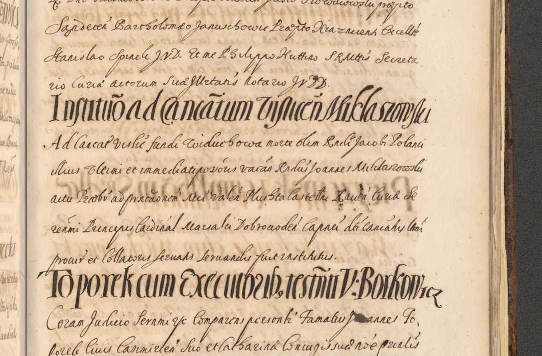 Zdjęcie nr 1645 dla obiektu archiwalnego: Acta actorum, institutionum, resignationum, provisionum, decretorum, sententiarum, inscriptionum, testamentorum, confirmationum, ingrossationum, obligationum, quietationum, constitutionum R. D. Andreae Szołdrski, episcopi Kijoviensis, Gnesnensis et Posnaniensis praepositi, cantoris Cracoviensis, Vladislaviensis canonici, R. S. M. secretarii, episcopatus Cracoviensis in spiritualibus er temporalibus deputati anno 1633, 1634 et 1635