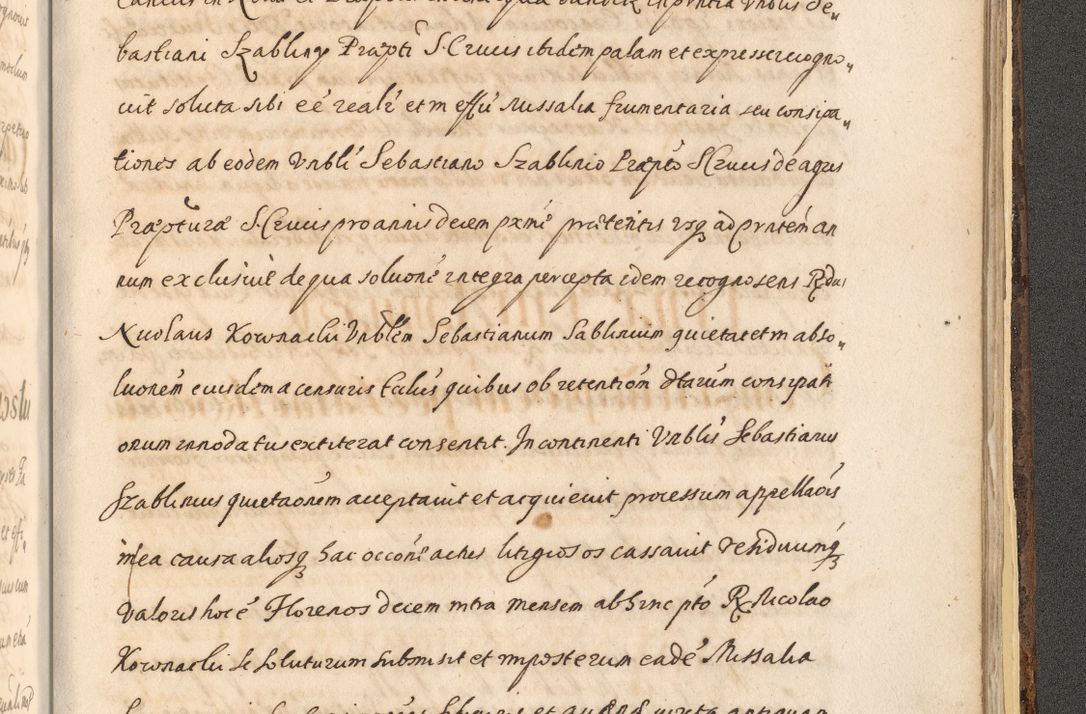 Zdjęcie nr 1639 dla obiektu archiwalnego: Acta actorum, institutionum, resignationum, provisionum, decretorum, sententiarum, inscriptionum, testamentorum, confirmationum, ingrossationum, obligationum, quietationum, constitutionum R. D. Andreae Szołdrski, episcopi Kijoviensis, Gnesnensis et Posnaniensis praepositi, cantoris Cracoviensis, Vladislaviensis canonici, R. S. M. secretarii, episcopatus Cracoviensis in spiritualibus er temporalibus deputati anno 1633, 1634 et 1635