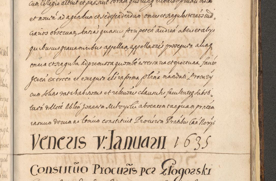 Zdjęcie nr 1635 dla obiektu archiwalnego: Acta actorum, institutionum, resignationum, provisionum, decretorum, sententiarum, inscriptionum, testamentorum, confirmationum, ingrossationum, obligationum, quietationum, constitutionum R. D. Andreae Szołdrski, episcopi Kijoviensis, Gnesnensis et Posnaniensis praepositi, cantoris Cracoviensis, Vladislaviensis canonici, R. S. M. secretarii, episcopatus Cracoviensis in spiritualibus er temporalibus deputati anno 1633, 1634 et 1635
