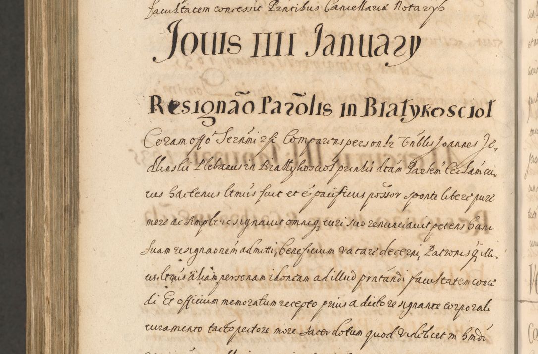 Zdjęcie nr 1634 dla obiektu archiwalnego: Acta actorum, institutionum, resignationum, provisionum, decretorum, sententiarum, inscriptionum, testamentorum, confirmationum, ingrossationum, obligationum, quietationum, constitutionum R. D. Andreae Szołdrski, episcopi Kijoviensis, Gnesnensis et Posnaniensis praepositi, cantoris Cracoviensis, Vladislaviensis canonici, R. S. M. secretarii, episcopatus Cracoviensis in spiritualibus er temporalibus deputati anno 1633, 1634 et 1635