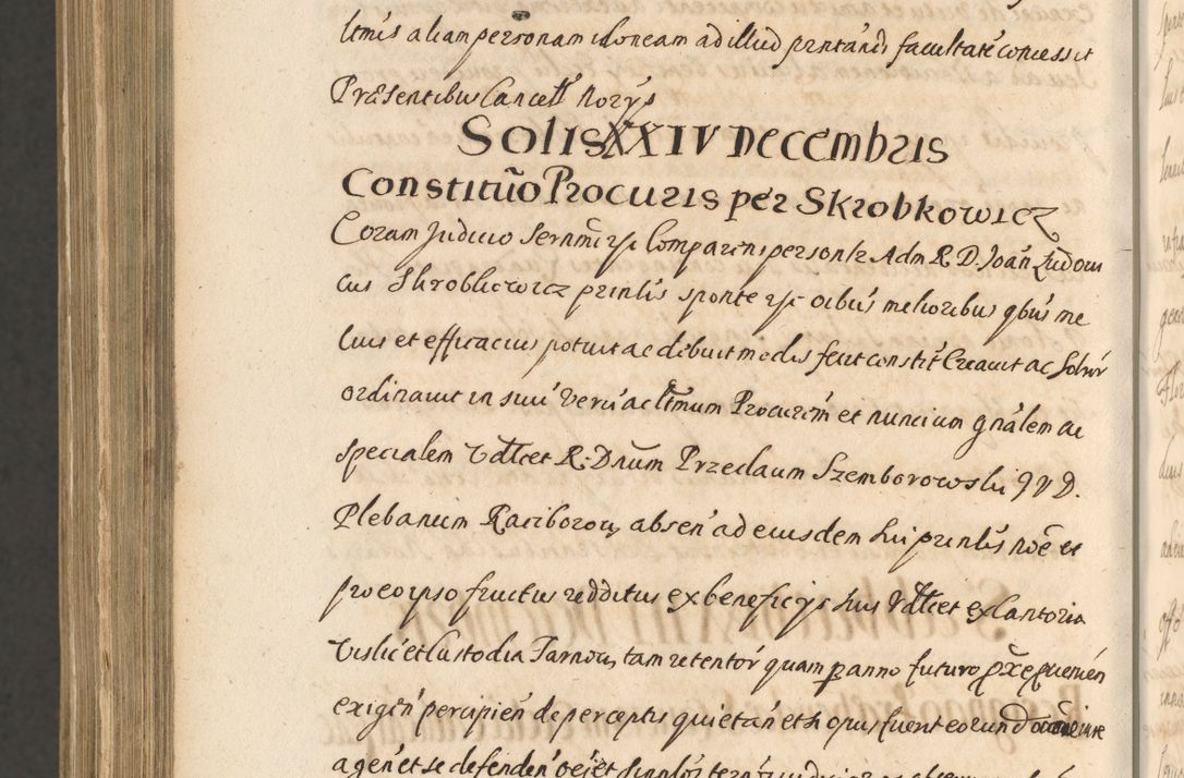 Zdjęcie nr 1630 dla obiektu archiwalnego: Acta actorum, institutionum, resignationum, provisionum, decretorum, sententiarum, inscriptionum, testamentorum, confirmationum, ingrossationum, obligationum, quietationum, constitutionum R. D. Andreae Szołdrski, episcopi Kijoviensis, Gnesnensis et Posnaniensis praepositi, cantoris Cracoviensis, Vladislaviensis canonici, R. S. M. secretarii, episcopatus Cracoviensis in spiritualibus er temporalibus deputati anno 1633, 1634 et 1635