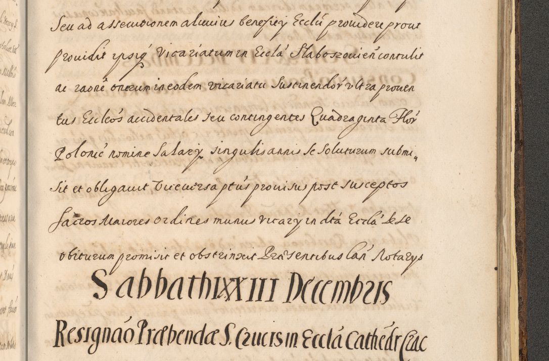Zdjęcie nr 1629 dla obiektu archiwalnego: Acta actorum, institutionum, resignationum, provisionum, decretorum, sententiarum, inscriptionum, testamentorum, confirmationum, ingrossationum, obligationum, quietationum, constitutionum R. D. Andreae Szołdrski, episcopi Kijoviensis, Gnesnensis et Posnaniensis praepositi, cantoris Cracoviensis, Vladislaviensis canonici, R. S. M. secretarii, episcopatus Cracoviensis in spiritualibus er temporalibus deputati anno 1633, 1634 et 1635