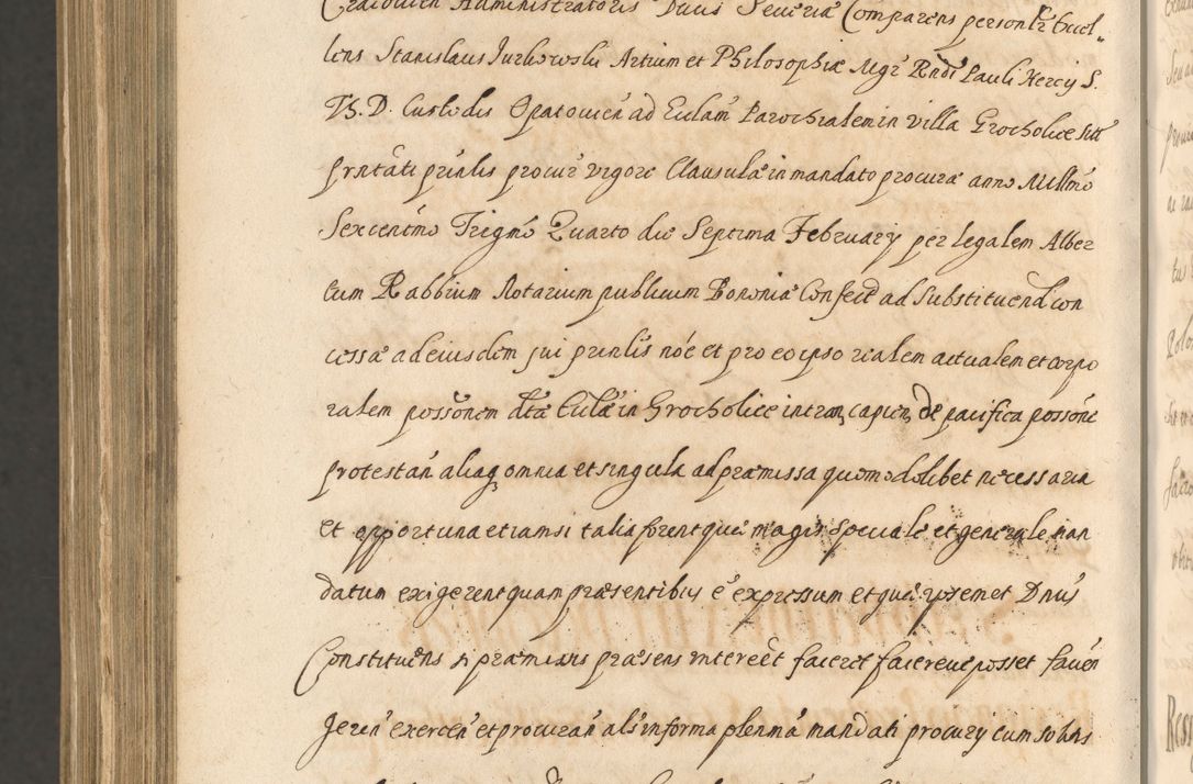 Zdjęcie nr 1628 dla obiektu archiwalnego: Acta actorum, institutionum, resignationum, provisionum, decretorum, sententiarum, inscriptionum, testamentorum, confirmationum, ingrossationum, obligationum, quietationum, constitutionum R. D. Andreae Szołdrski, episcopi Kijoviensis, Gnesnensis et Posnaniensis praepositi, cantoris Cracoviensis, Vladislaviensis canonici, R. S. M. secretarii, episcopatus Cracoviensis in spiritualibus er temporalibus deputati anno 1633, 1634 et 1635