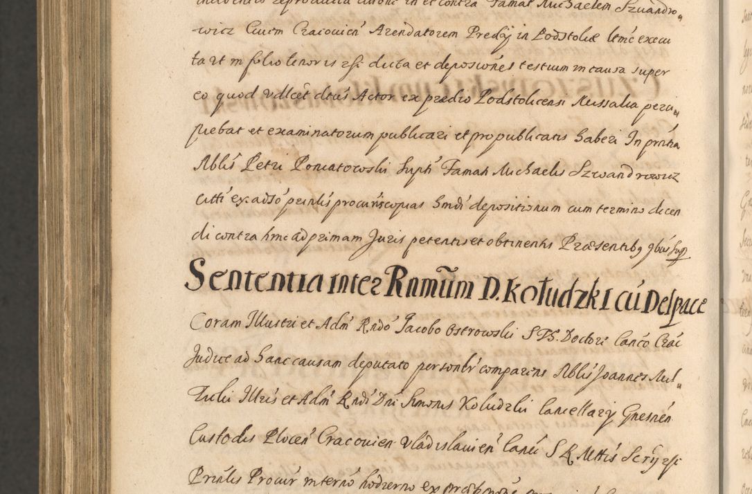 Zdjęcie nr 1624 dla obiektu archiwalnego: Acta actorum, institutionum, resignationum, provisionum, decretorum, sententiarum, inscriptionum, testamentorum, confirmationum, ingrossationum, obligationum, quietationum, constitutionum R. D. Andreae Szołdrski, episcopi Kijoviensis, Gnesnensis et Posnaniensis praepositi, cantoris Cracoviensis, Vladislaviensis canonici, R. S. M. secretarii, episcopatus Cracoviensis in spiritualibus er temporalibus deputati anno 1633, 1634 et 1635