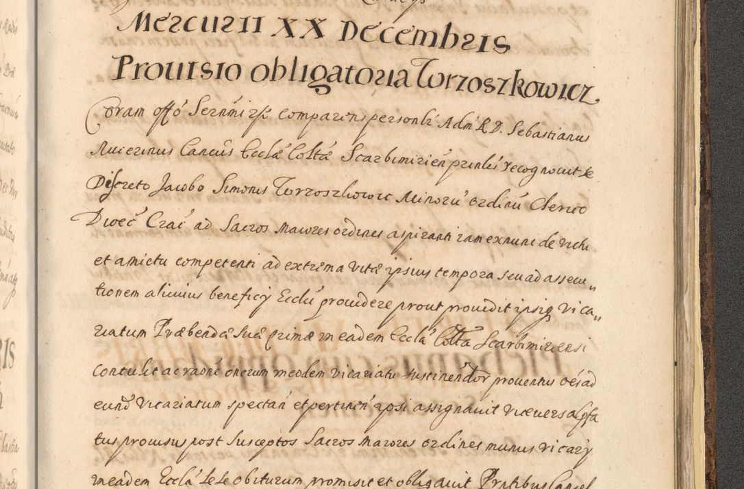 Zdjęcie nr 1621 dla obiektu archiwalnego: Acta actorum, institutionum, resignationum, provisionum, decretorum, sententiarum, inscriptionum, testamentorum, confirmationum, ingrossationum, obligationum, quietationum, constitutionum R. D. Andreae Szołdrski, episcopi Kijoviensis, Gnesnensis et Posnaniensis praepositi, cantoris Cracoviensis, Vladislaviensis canonici, R. S. M. secretarii, episcopatus Cracoviensis in spiritualibus er temporalibus deputati anno 1633, 1634 et 1635