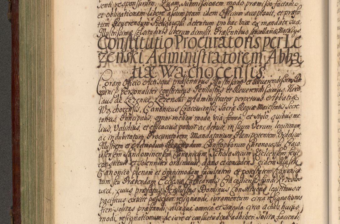 Zdjęcie nr 401 dla obiektu archiwalnego: Acta actorum episcopalium R. D. Andrea Trzebicki, episcopi Cracoviensis a mense Aprili 1675 ad Aprilem 1676 acticatorum. Volumen VI