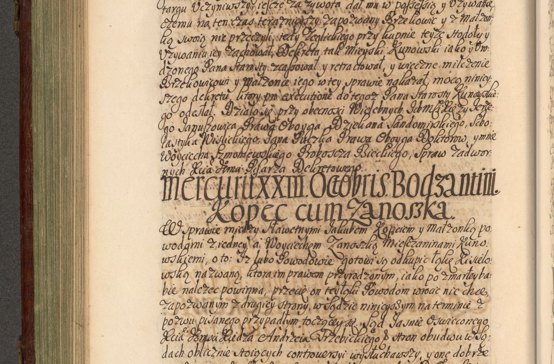 Zdjęcie nr 397 dla obiektu archiwalnego: Acta actorum episcopalium R. D. Andrea Trzebicki, episcopi Cracoviensis a mense Aprili 1675 ad Aprilem 1676 acticatorum. Volumen VI