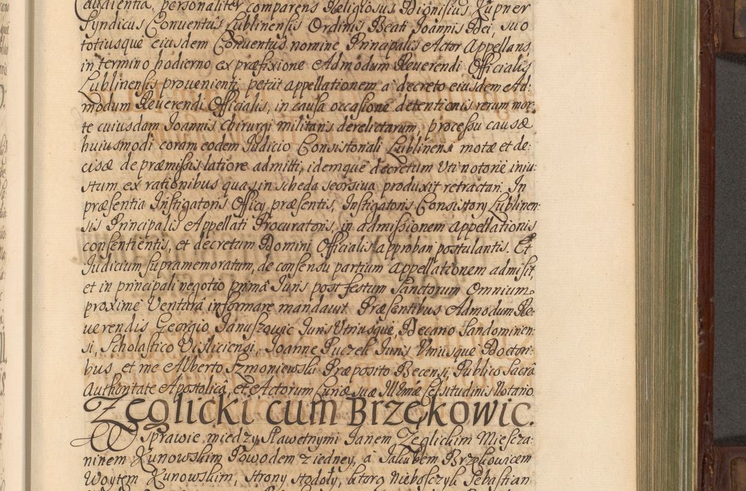 Zdjęcie nr 396 dla obiektu archiwalnego: Acta actorum episcopalium R. D. Andrea Trzebicki, episcopi Cracoviensis a mense Aprili 1675 ad Aprilem 1676 acticatorum. Volumen VI