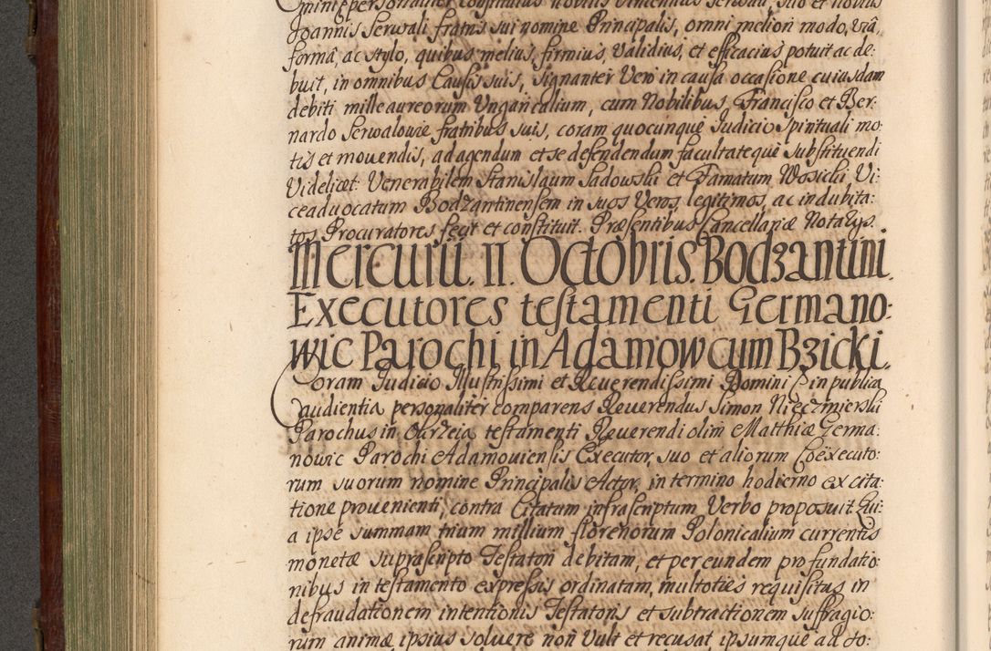 Zdjęcie nr 387 dla obiektu archiwalnego: Acta actorum episcopalium R. D. Andrea Trzebicki, episcopi Cracoviensis a mense Aprili 1675 ad Aprilem 1676 acticatorum. Volumen VI