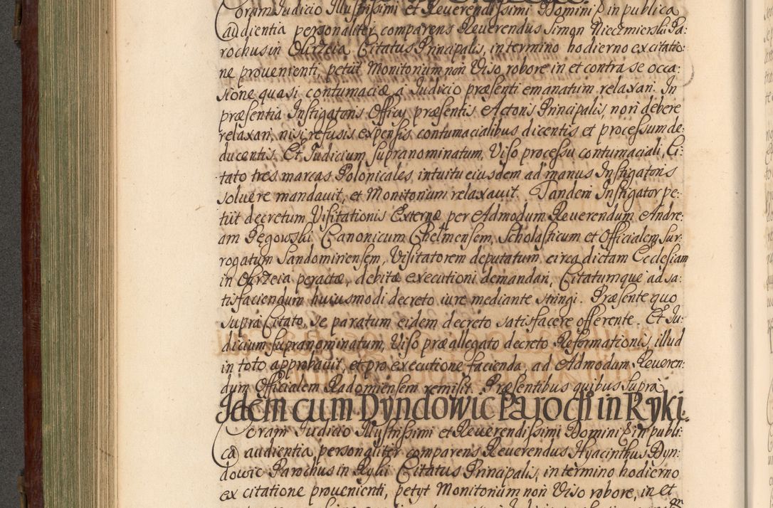 Zdjęcie nr 385 dla obiektu archiwalnego: Acta actorum episcopalium R. D. Andrea Trzebicki, episcopi Cracoviensis a mense Aprili 1675 ad Aprilem 1676 acticatorum. Volumen VI