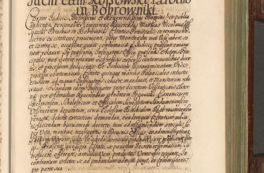 Zdjęcie nr 384 dla obiektu archiwalnego: Acta actorum episcopalium R. D. Andrea Trzebicki, episcopi Cracoviensis a mense Aprili 1675 ad Aprilem 1676 acticatorum. Volumen VI