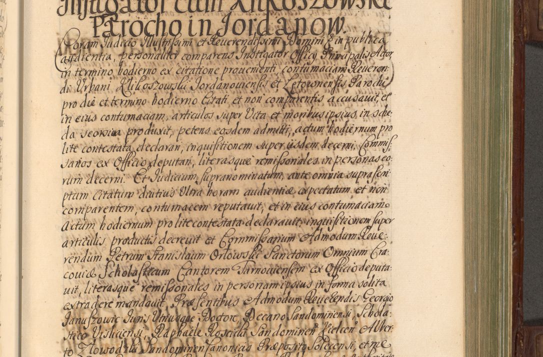 Zdjęcie nr 358 dla obiektu archiwalnego: Acta actorum episcopalium R. D. Andrea Trzebicki, episcopi Cracoviensis a mense Aprili 1675 ad Aprilem 1676 acticatorum. Volumen VI