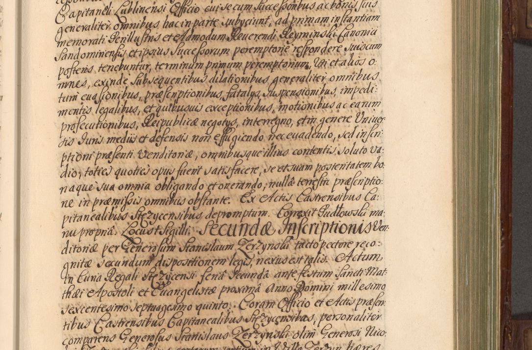 Zdjęcie nr 304 dla obiektu archiwalnego: Acta actorum episcopalium R. D. Andrea Trzebicki, episcopi Cracoviensis a mense Aprili 1675 ad Aprilem 1676 acticatorum. Volumen VI