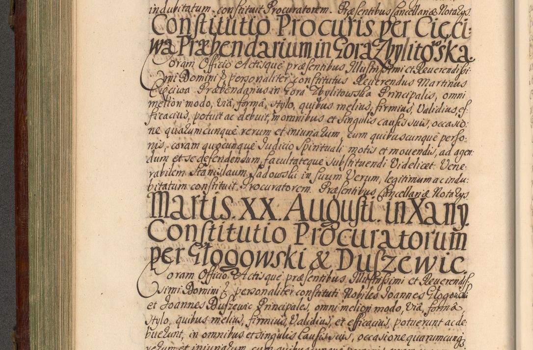 Zdjęcie nr 299 dla obiektu archiwalnego: Acta actorum episcopalium R. D. Andrea Trzebicki, episcopi Cracoviensis a mense Aprili 1675 ad Aprilem 1676 acticatorum. Volumen VI